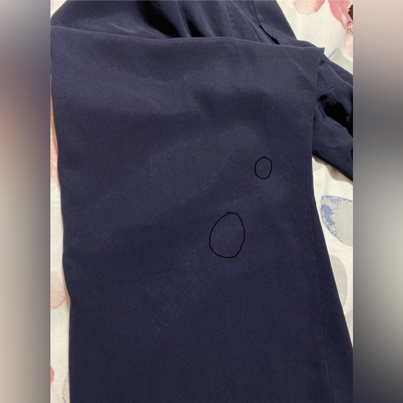 Everlane Japanese GoWeave Slip Sleeveless Pockets V Neck Navy Jumpsuit Size 4 - Picture 12 of 12